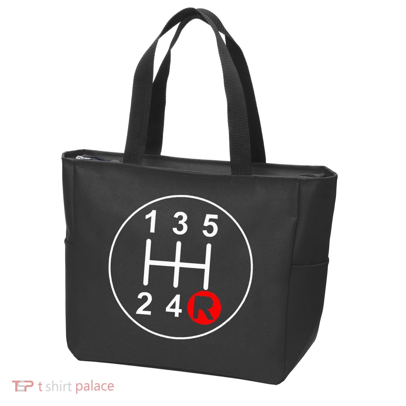 5 Speed Manual Transmission Stick Shift Car Enthusiast Zip Tote Bag