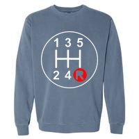 5 Speed Manual Transmission Stick Shift Car Enthusiast Garment-Dyed Sweatshirt