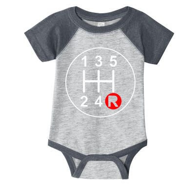 5 Speed Manual Transmission Stick Shift Car Enthusiast Infant Baby Jersey Bodysuit