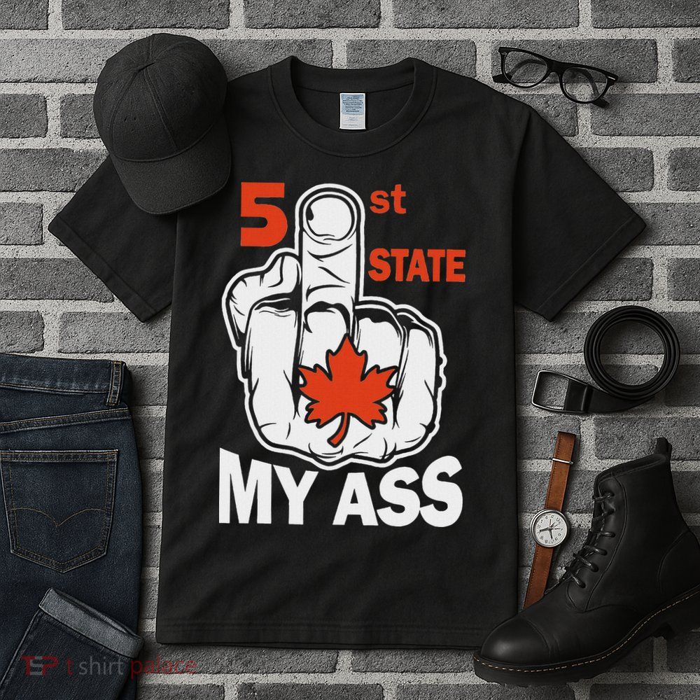 51st State My Ast Middlefinger Funny Canada Flag Patriotic Tall T-Shirt