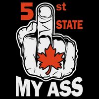 51st State My Ast Middlefinger Funny Canada Flag Patriotic City Backpack