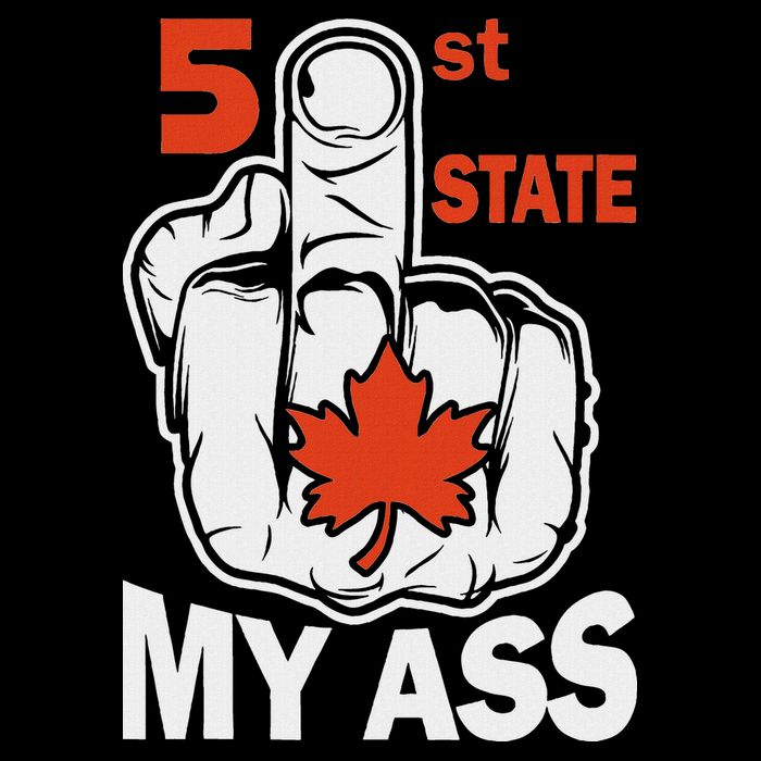 51st State My Ast Middlefinger Funny Canada Flag Patriotic City Backpack