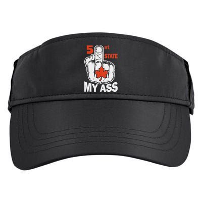 51st State My Ast Middlefinger Funny Canada Flag Patriotic Adult Drive Performance Visor