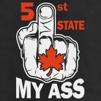 51st State My Ast Middlefinger Funny Canada Flag Patriotic Adult Drive Performance Visor