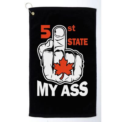 51st State My Ast Middlefinger Funny Canada Flag Patriotic Golf Towel