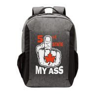51st State My Ast Middlefinger Funny Canada Flag Patriotic Vector Backpack