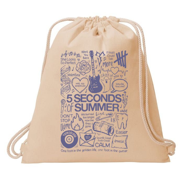 5 Seconds Of Summer Drawstring Bag