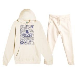 5 Seconds Of Summer Premium Hooded Sweatsuit Set