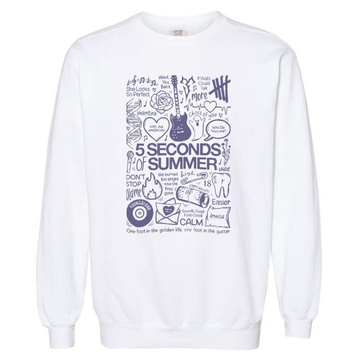 5 Seconds Of Summer Garment-Dyed Sweatshirt