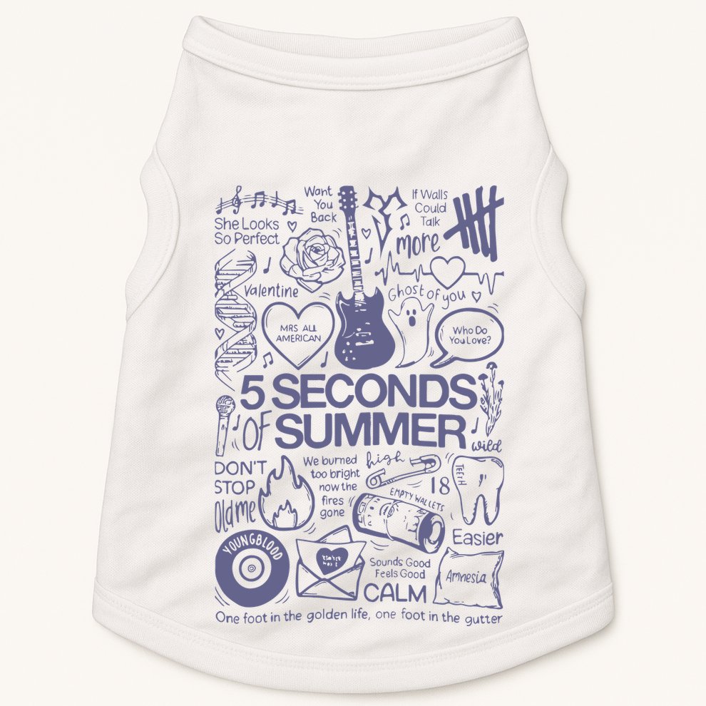 5 Seconds Of Summer Doggie Tank