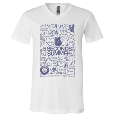 5 Seconds Of Summer V-Neck T-Shirt