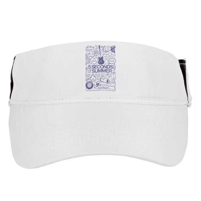 5 Seconds Of Summer Adult Drive Performance Visor