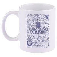 5 Seconds Of Summer 11oz C Handle Ceramic Mug