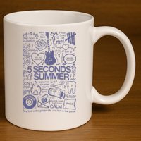 5 Seconds Of Summer 11oz C Handle Ceramic Mug