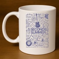 5 Seconds Of Summer 11oz C Handle Ceramic Mug
