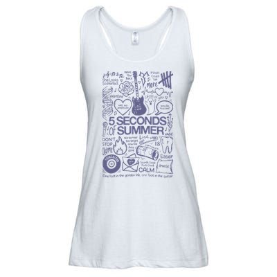 5 Seconds Of Summer Ladies Essential Flowy Tank