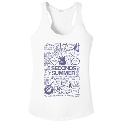 5 Seconds Of Summer Ladies PosiCharge Competitor Racerback Tank