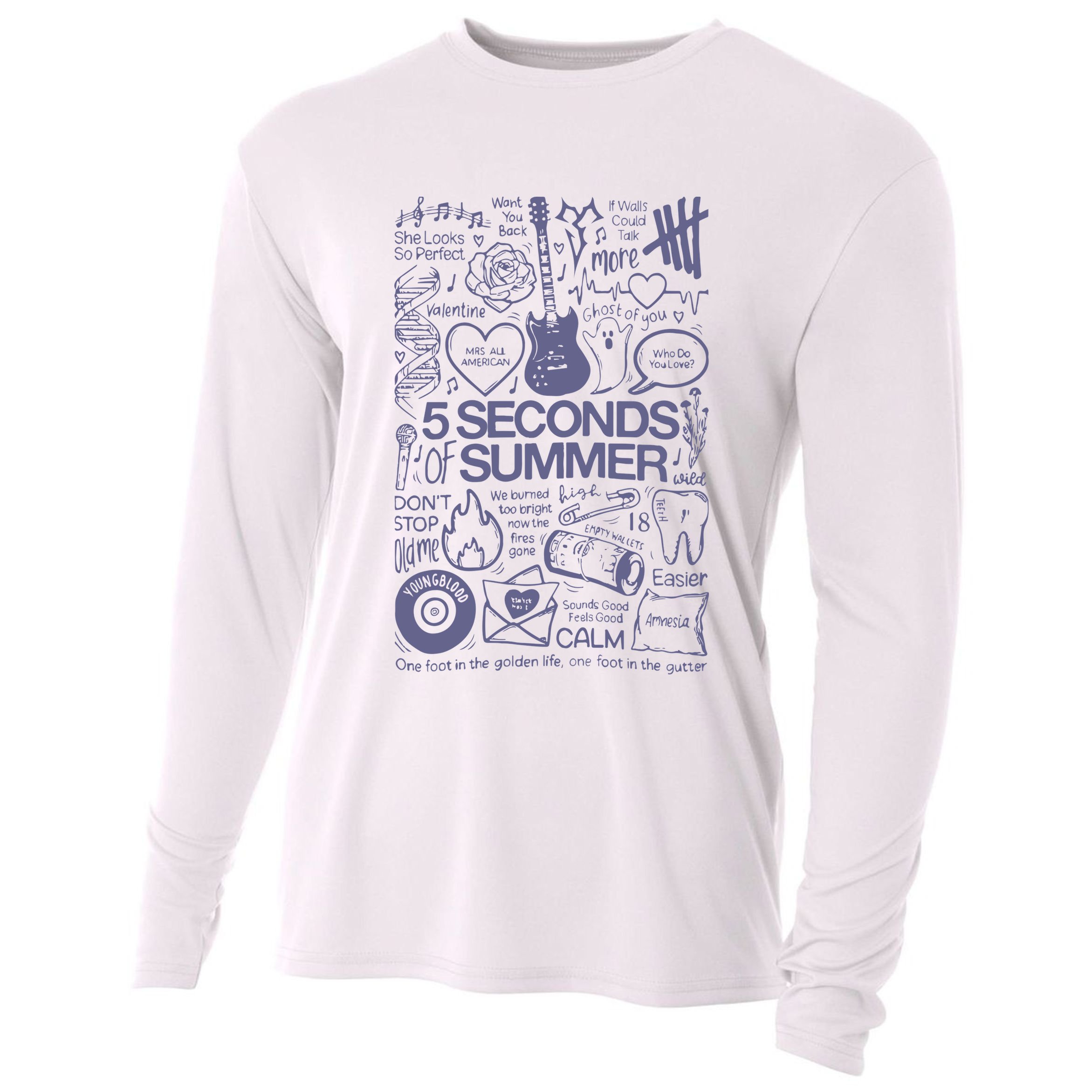 5 Seconds Of Summer Cooling Performance Long Sleeve Crew