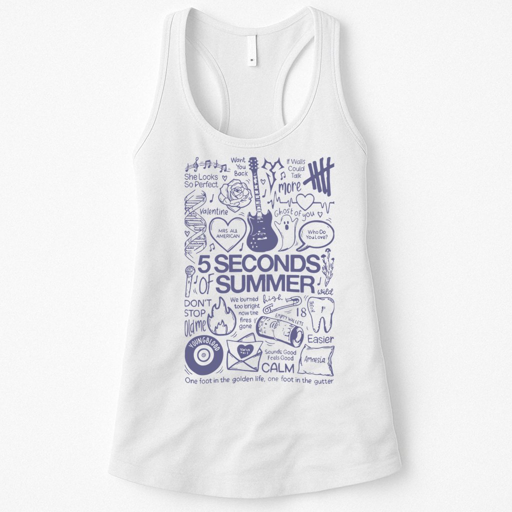 5 Seconds Of Summer Womens Tank Top