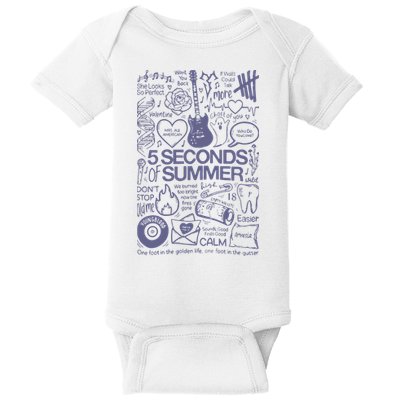 5 Seconds Of Summer Baby Bodysuit