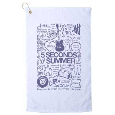 5 Seconds Of Summer Golf Towel