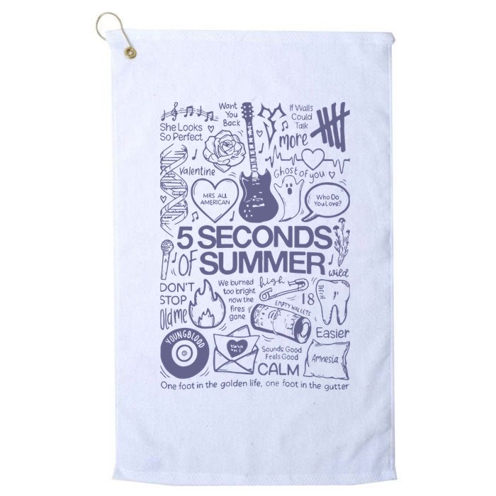 5 Seconds Of Summer Golf Towel