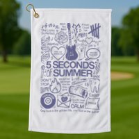 5 Seconds Of Summer Golf Towel