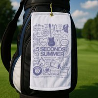 5 Seconds Of Summer Golf Towel