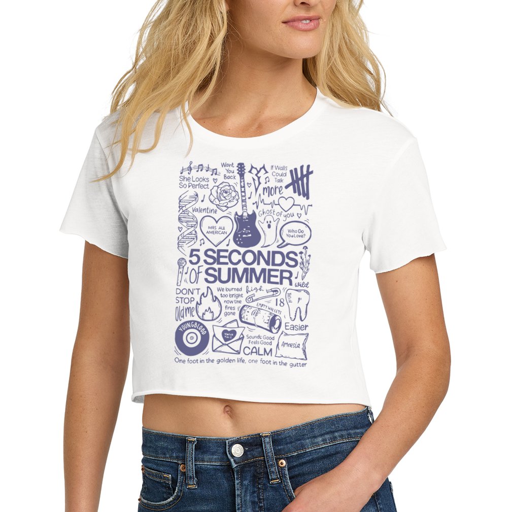 5 Seconds Of Summer Crop Top