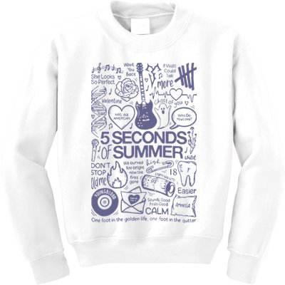 5 Seconds Of Summer Kids Sweatshirt