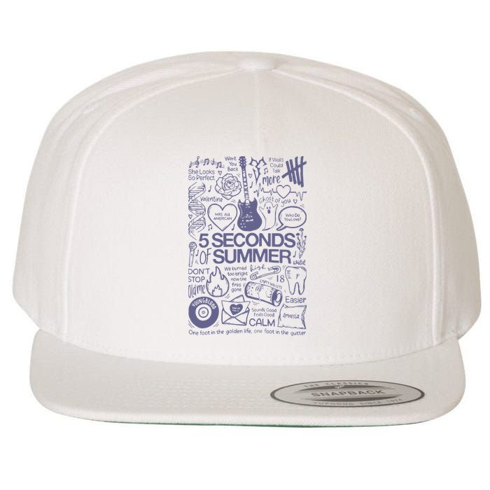 5 Seconds Of Summer Wool Snapback Cap