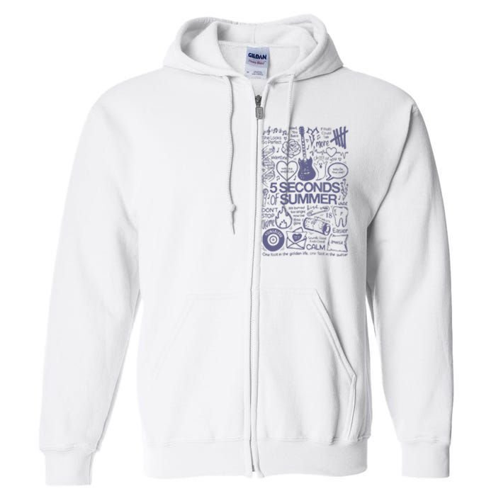 5 Seconds Of Summer Full Zip Hoodie