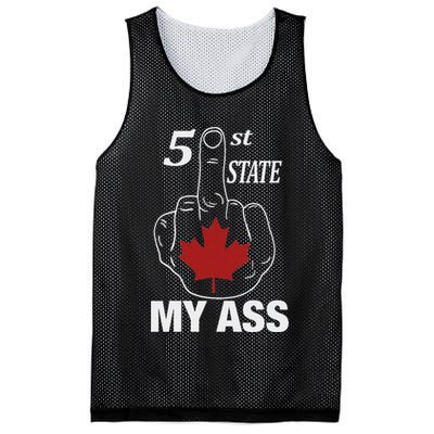 51 St State My Ass Funny Canada Middle Finger Mesh Reversible Basketball Jersey Tank