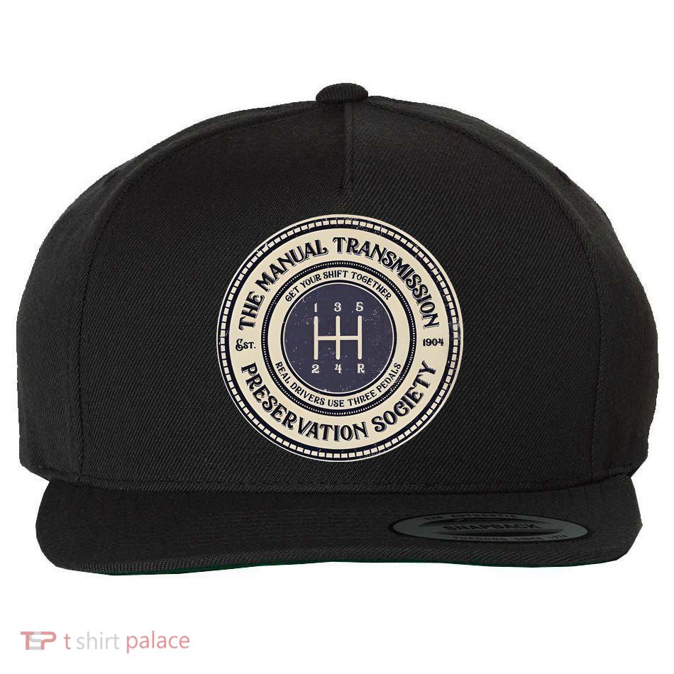 5 Speed The Manual Transmission Preservation Society Wool Snapback Cap
