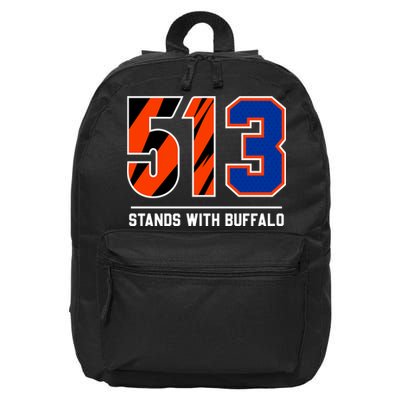513 Stands With Buffalo Love For 3 Pray For Damar 16 in Basic Backpack