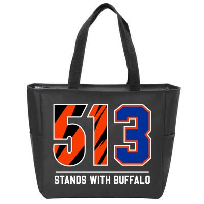 513 Stands With Buffalo Love For 3 Pray For Damar Zip Tote Bag