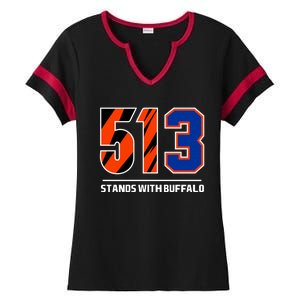 513 Stands With Buffalo Ladies Halftime Notch Neck Tee