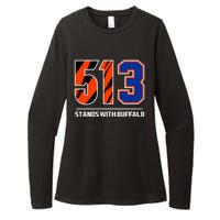 513 Stands With Buffalo Womens CVC Long Sleeve Shirt