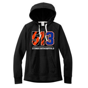 513 Stands With Buffalo Women's Fleece Hoodie