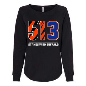 513 Stands With Buffalo Womens California Wash Sweatshirt