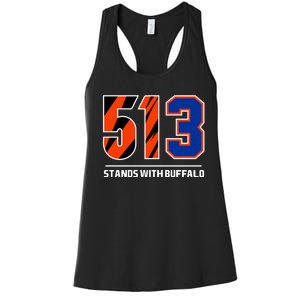 513 Stands With Buffalo Women's Racerback Tank