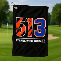 513 Stands With Buffalo Golf Towel