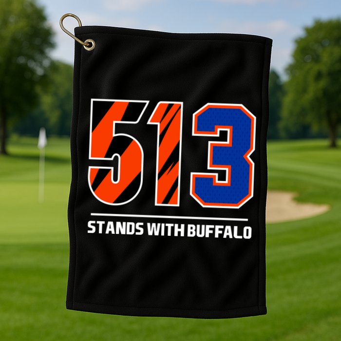 513 Stands With Buffalo Golf Towel