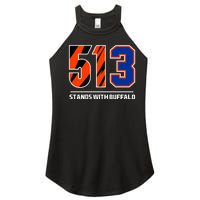 513 Stands With Buffalo Women's Perfect Tri Rocker Tank