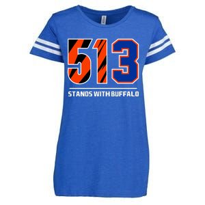 513 Stands With Buffalo Enza Ladies Jersey Football T-Shirt