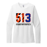 513 Stands With Buffalo Love For 3 Pray For Damar Womens CVC Long Sleeve Shirt