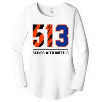 513 Stands With Buffalo Love For 3 Pray For Damar Women's Perfect Tri Tunic Long Sleeve Shirt