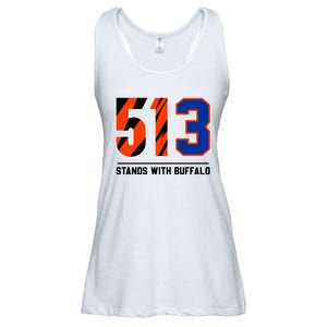 513 Stands With Buffalo Love For 3 Pray For Damar Ladies Essential Flowy Tank