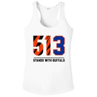 513 Stands With Buffalo Love For 3 Pray For Damar Ladies PosiCharge Competitor Racerback Tank