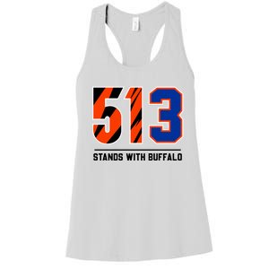 513 Stands With Buffalo Love For 3 Pray For Damar Women's Racerback Tank